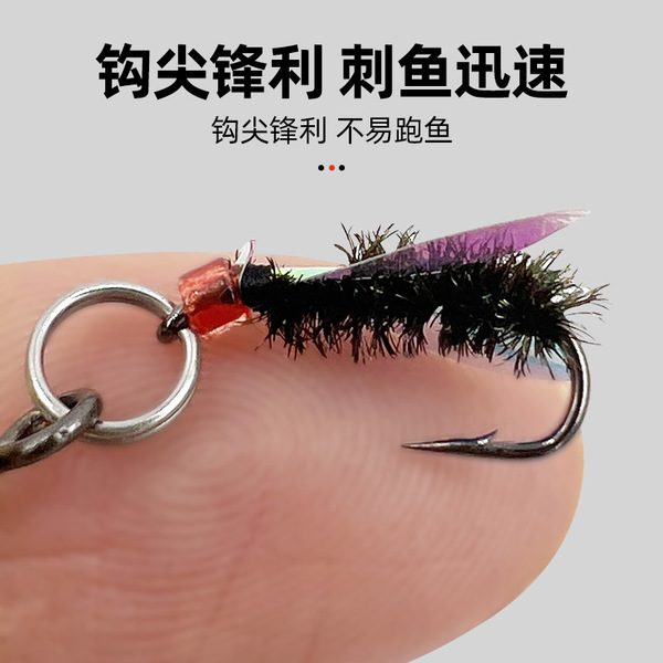 5 pcs 10g Spoon Lure for Fishing - Modified Moth Sequins Fly Sequins Hanging Propeller Fly Hook Poisonous Mosquito Hook Remote Lure Fly Bait Fly Bait - Image 12