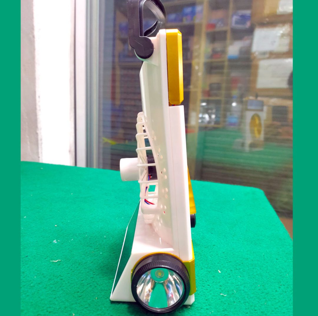 Rechargeable Fan - Multifunctional Four-In-One Solar Fan With Lamp Flashlight Function,CN Plug and Solar Charging - Image 2