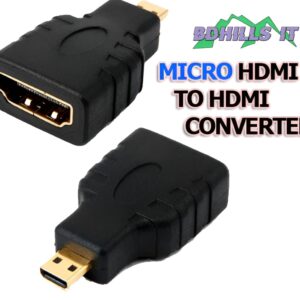 Micro hdmi to hdmi- Micro HDMI Male Type D to HDMI Female Type A Gold Plated Adapter Converter