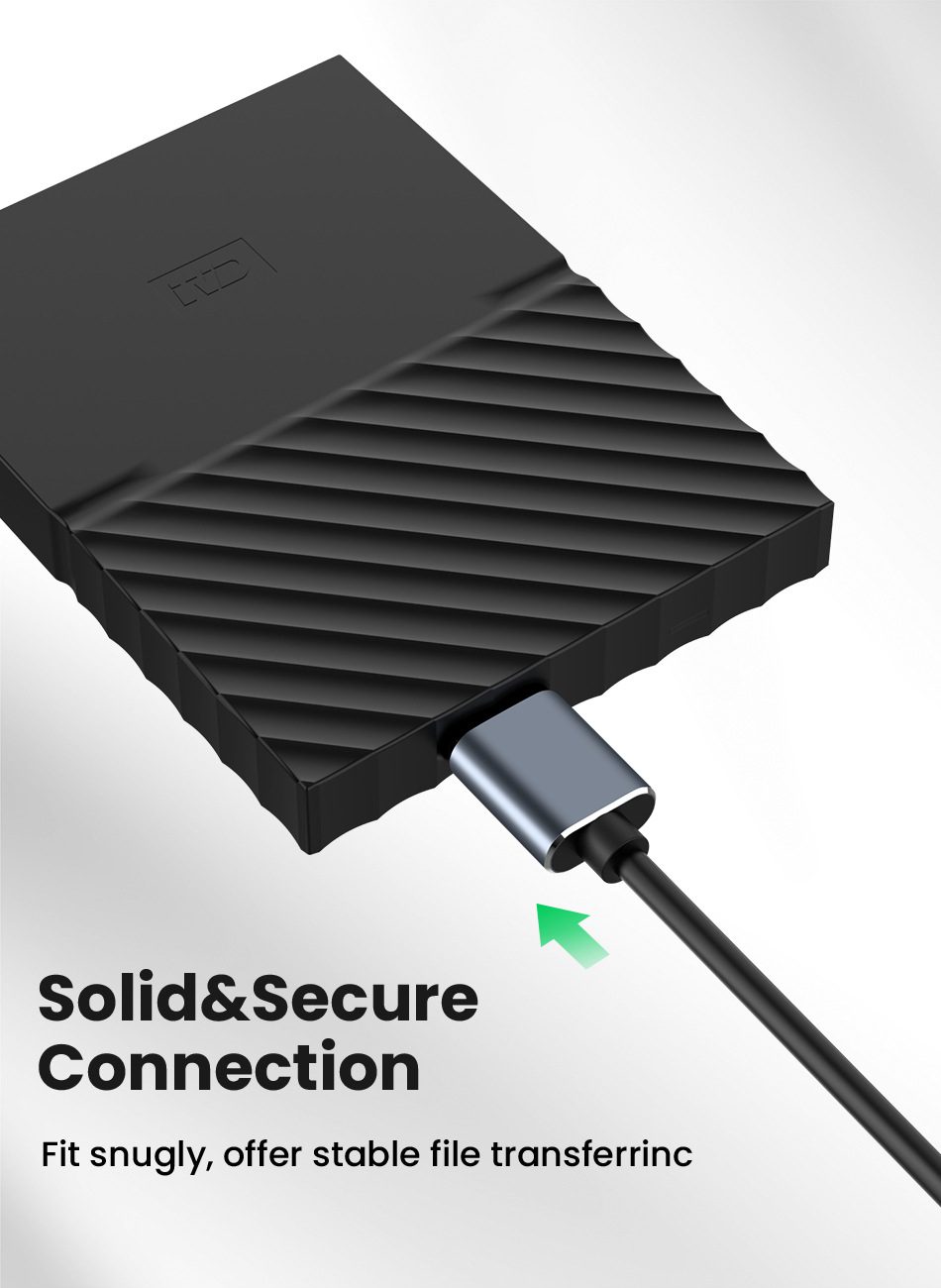 Micro B to Type C Cable -Portable Hard Disk HDD to Type C Cable - Type-C to USB 3.0 Micro B connector 5Gbps cable - Image 9