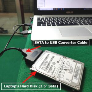 USB to Sata 2.5” Cable Converter for Laptop Hard Disk HDD