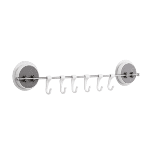6 Hooks Kitchen Wall Mounted Stainless Steel Cupboard Bathroom Utensil No Drill Hanging Rack Holder J-type Hook